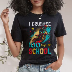 I Crushed 100 Days Of School Dirt Bike For Boys T Shirt 1 5