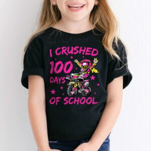 I Crushed 100 Days Of School Dirt Bike For Boys T Shirt 2 4
