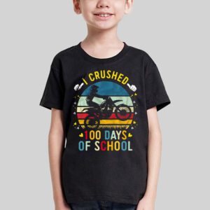 I Crushed 100 Days Of School Dirt Bike For Boys T Shirt 3 3