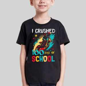 I Crushed 100 Days Of School Dirt Bike For Boys T Shirt 3 5