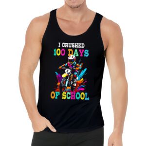 I Crushed 100 Days Of School Dirt Bike For Boys Tank Top 3 1