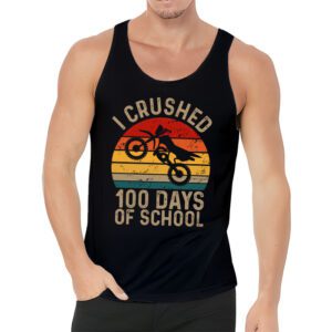 I Crushed 100 Days Of School Dirt Bike For Boys Tank Top 3 2