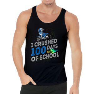 I Crushed 100 Days Of School Dirt Bike For Boys Tank Top 3