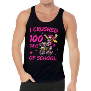 I Crushed 100 Days Of School Dirt Bike For Boys Tank Top 3 4