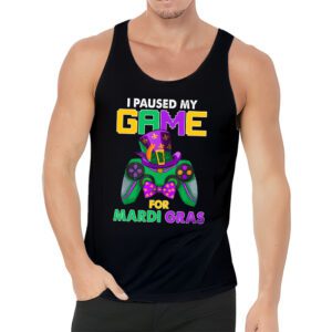 I Paused My Game For Mardi Gras Video Game Mardi Gras Tank Top 3 5