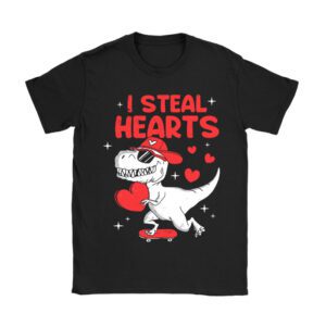 I Steal Hearts Trex Dino Valentine's Day Boys Son Toddlers T-Shirt