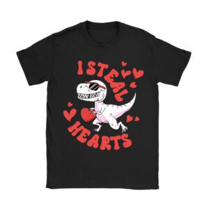 I Steal Hearts Trex Dino Valentine’s Day Boys Son Toddlers T-Shirt