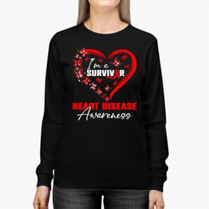 Im A Survivor Heart Disease Awareness Month Longsleeve Tee 2 4