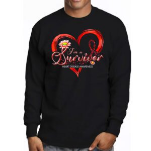 Im A Survivor Heart Disease Awareness Month Longsleeve Tee 3 2