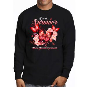 Im A Survivor Heart Disease Awareness Month Longsleeve Tee 3 3