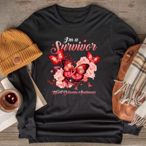 I'm A Survivor Heart Disease Awareness Month Longsleeve Tee