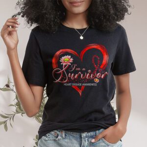 Im A Survivor Heart Disease Awareness Month T Shirt 1 2