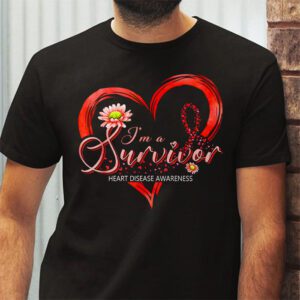 Im A Survivor Heart Disease Awareness Month T Shirt 2 2