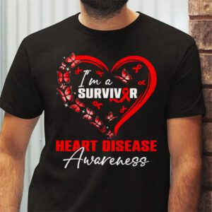 Im A Survivor Heart Disease Awareness Month T Shirt 2 4