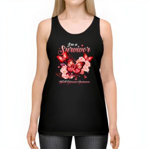 Im A Survivor Heart Disease Awareness Month Tank Top 2 3