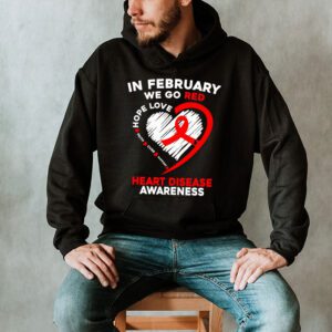 In February We Go Red American Heart Disease Awareness Hoodie 2 4