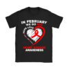 In February We Go Red American Heart Disease Awareness T-Shirt