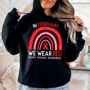 In February We Wear Red Heart Disease Awareness Hoodie 1 2