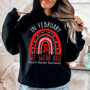 In February We Wear Red Heart Disease Awareness Hoodie 1 3