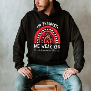 In February We Wear Red Heart Disease Awareness Hoodie 2 4