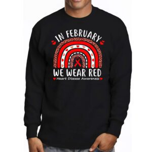 In February We Wear Red Heart Disease Awareness Longsleeve Tee 3 1