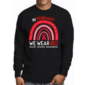 In February We Wear Red Heart Disease Awareness Longsleeve Tee 3 2