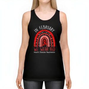 In February We Wear Red Heart Disease Awareness Tank Top 2 3