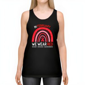 In February We Wear Red Heart Disease Awareness Tank Top 2