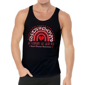 In February We Wear Red Heart Disease Awareness Tank Top 3 5