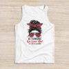 In February We Wear Red Messy Bun Heart Disease Awareness Tank Top