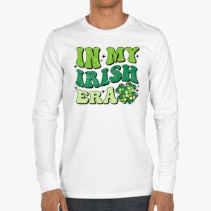 In My Irish Era Funny Groovy Saint Patricks Day Longsleeve Tee 3 1