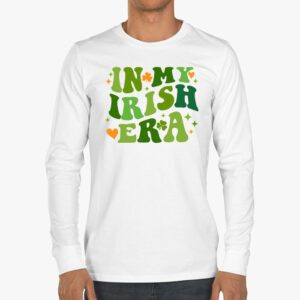 In My Irish Era Funny Groovy Saint Patricks Day Longsleeve Tee 3 3