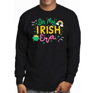 In My Irish Era Funny Groovy Saint Patricks Day Longsleeve Tee 3