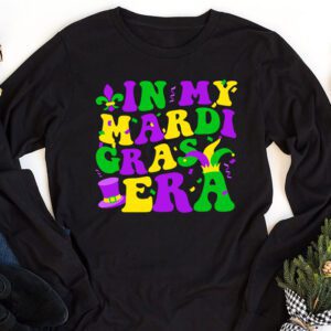 In My Mardi Gras Era Festival Retro Carnival Holiday Longsleeve Tee 1 2