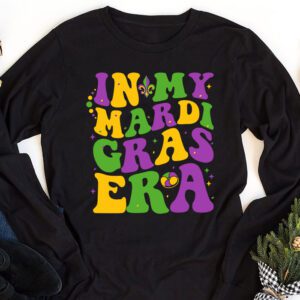 In My Mardi Gras Era Festival Retro Carnival Holiday Longsleeve Tee 1