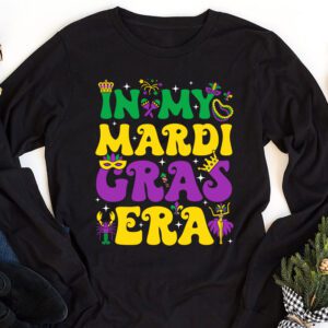 In My Mardi Gras Era Festival Retro Carnival Holiday Longsleeve Tee 1 4