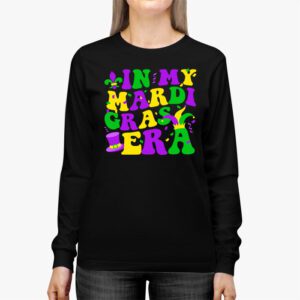 In My Mardi Gras Era Festival Retro Carnival Holiday Longsleeve Tee 2 2