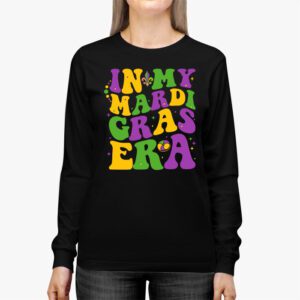 In My Mardi Gras Era Festival Retro Carnival Holiday Longsleeve Tee 2