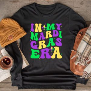 In My Mardi Gras Era Festival Retro Carnival Holiday Longsleeve Tee