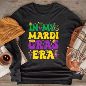 In My Mardi Gras Era Festival Retro Carnival Holiday Longsleeve Tee