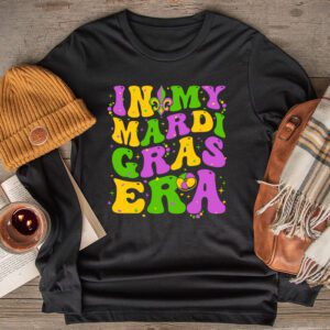 In My Mardi Gras Era Festival Retro Carnival Holiday Longsleeve Tee