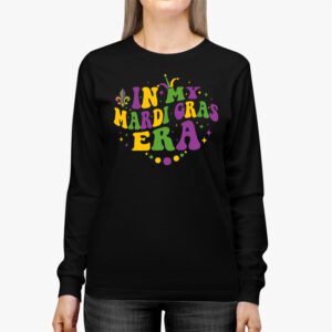 In My Mardi Gras Era Heart Fleur de lis Symbol Festival Longsleeve Tee 2