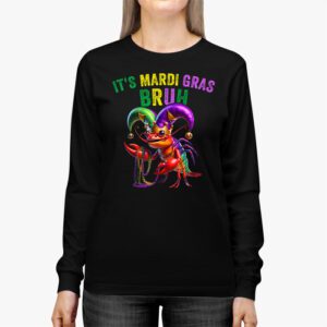 Its Mardi Gras Bruh Dabbing Crawfish Carnival Longsleeve Tee 2 1