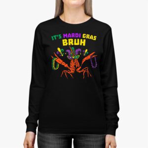 Its Mardi Gras Bruh Dabbing Crawfish Carnival Longsleeve Tee 2 2