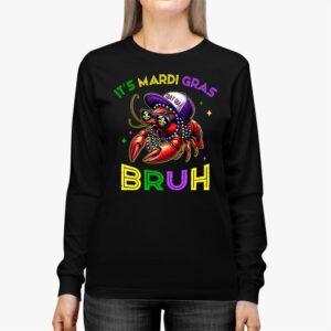 Its Mardi Gras Bruh Dabbing Crawfish Carnival Longsleeve Tee 2 3