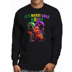 Its Mardi Gras Bruh Dabbing Crawfish Carnival Longsleeve Tee 3 1