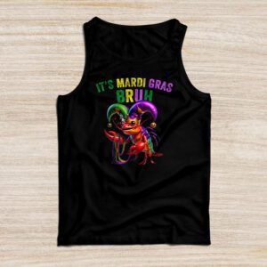 It’s Mardi Gras Bruh, Dabbing Crawfish Carnival Tank Top