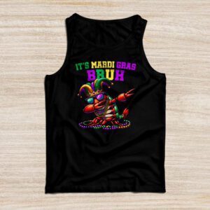 It’s Mardi Gras Bruh, Dabbing Crawfish Carnival Tank Top