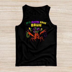 It’s Mardi Gras Bruh, Dabbing Crawfish Carnival Tank Top