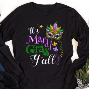 Its Mardi Gras Yall Tshirt Mardi Gras Party Mask Costume Longsleeve Tee 1 13